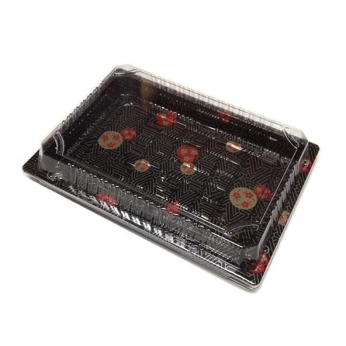 Sushi Tray Black Color With Design